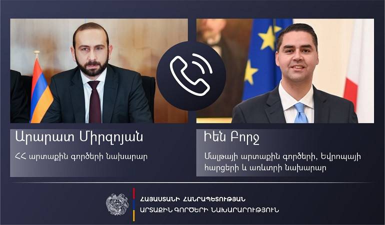 Phone conversation between Foreign Ministers of Armenia and Malta