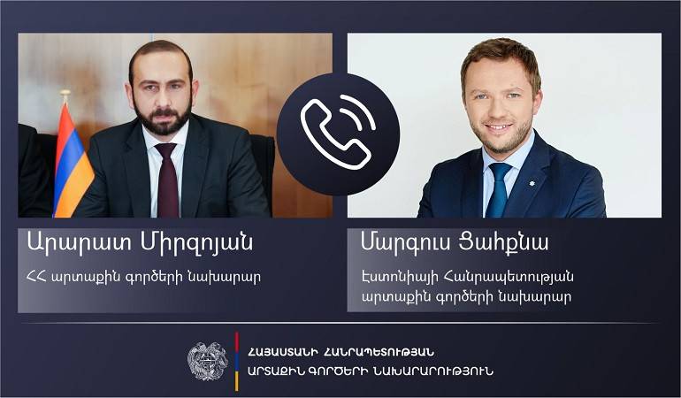 Phone conversation of Foreign Ministers of Armenia and Estonia