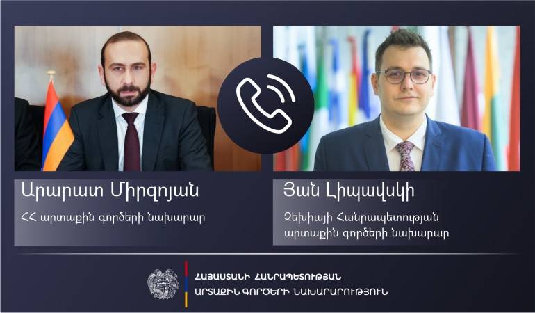 Հայաստանի և Չեխիայի ԱԳ նախարարների հեռախոսազրույցը