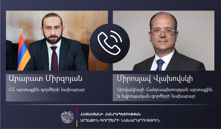 Phone conversation of the Foreign Ministers of Armenia and Slovakia