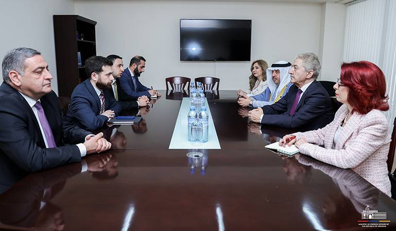 Meeting of Deputy Foreign Minister of Armenia Vahan Kostanyan with Muhammad Akram Al-Ajlani, the Deputy Speaker of the Syrian People's Assembly