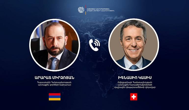 Телефонный разговор министров иностранных дел Армении и Швейцарии