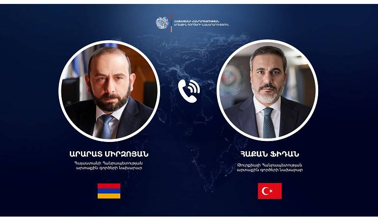 Telephone conversation between the Ministers of Foreign Affairs of Armenia and Türkiye