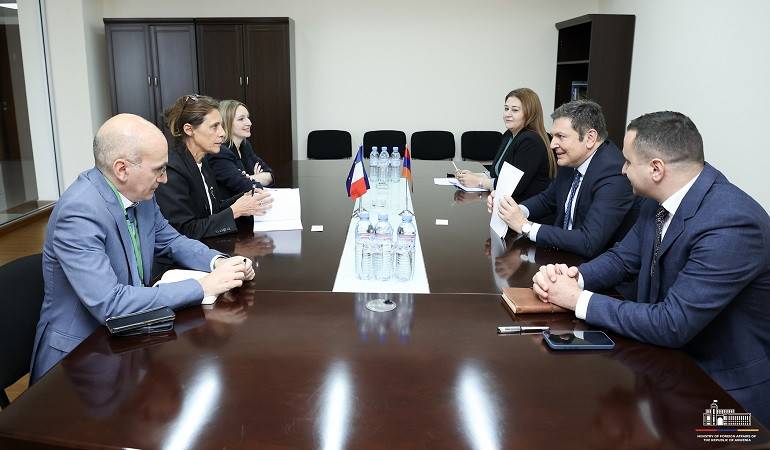 Meeting of the Deputy Foreign Minister of  Armenia with the Coordinator of the Armenian-French cooperation of the Ministry for Europe and Foreign Affairs of France
