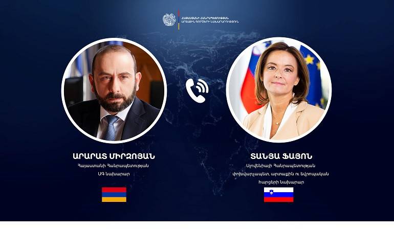 Phone conversation between Foreign Ministers of Armenia and Slovenia