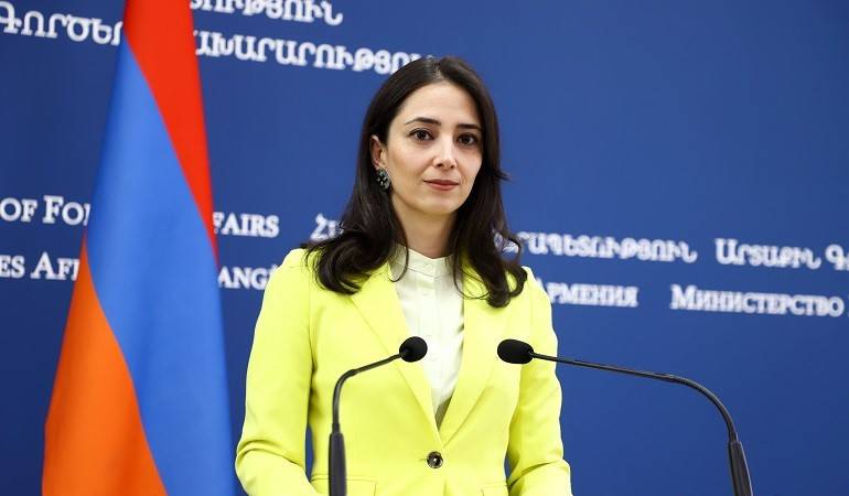 The response of the Spokesperson of Foreign Ministry of the Republic of Armenia to the media question received from “Radar Armenia”