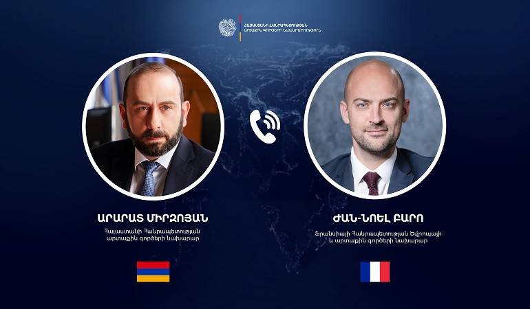 Phone Conversation of Foreign Ministers of Armenia and France