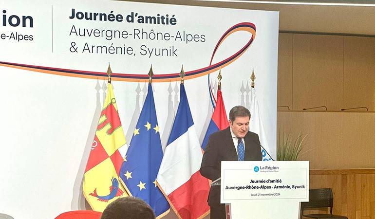 Le vice-Ministre des Affaires étrangères de la République d'Arménie a participé à la Journée d'amitié Auvergne-Rhône-Alpes / Arménie-Syunik à Lyon