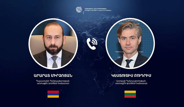 Phone Conversation of Foreign Ministers of Armenia and Lithuania