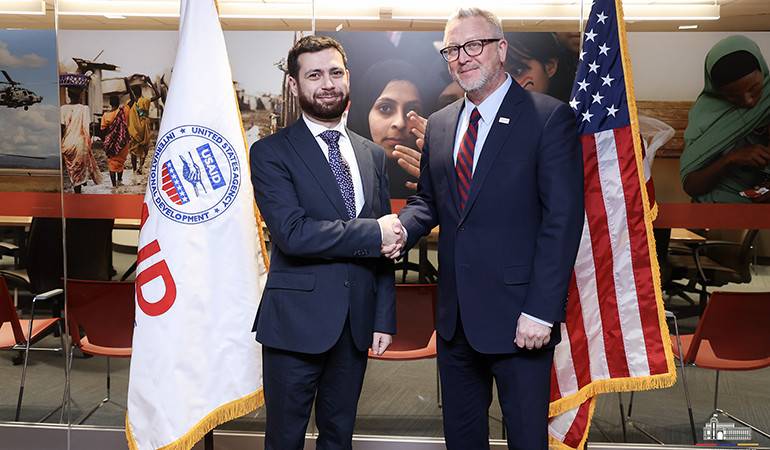 The meeting of the Deputy Foreign Minister with the USAID Acting Assistant Administrator