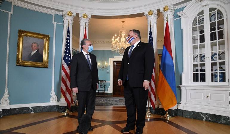 Foreign Minister of the Republic of Armenia Zohrab Mnatsakanyan met with US Secretary of State Mike Pompeo