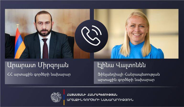 Телефонный разговор министров иностранных дел Армении и Финляндии